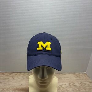 Michigan adidas Navy and Yellow Cap